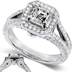 14k White Gold 1 1/3ct TDW Diamond Engagement Ring (H I, SI1 
