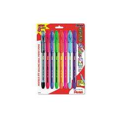   Point Assorted Color Ballpoint Stick Pens (Pack of 8)  