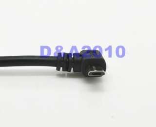   to Micro USB B 5Pin Male left angle cable adapter convertor  