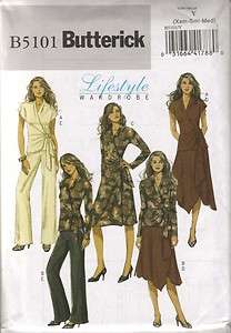   Sewing Pattern B5101 Womens Tops Dress Skirt Pants sz 4 6 8 10 12 14