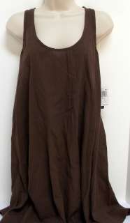 NEW RAMPAGE Brown Cotton Swimsuit Coverup Dress  