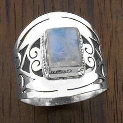 Sterling Silver Moonstone Ring (India)  