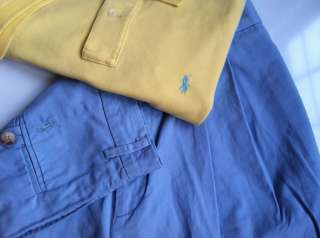 RALPH LAUREN Womens SLIM FIT POLO Shirt Golf Bermuda Shorts 3PC Outfit 