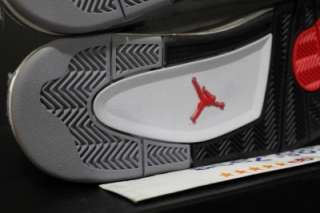 2012 Nike Air Jordan IV 4 Retro Wht/Black/Cement Grey **READY TO SHIP 