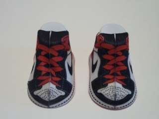 Nike Air Jordan Retro 1 Infant Booties Socks 0 6M RED/ WHITE  