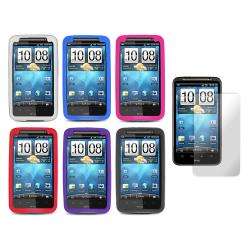 Premium HTC Inspire 4G Silicone Case with Screen Protector   