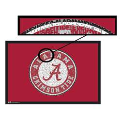 University of Alabama Fight Song Lyric Logo Poster  