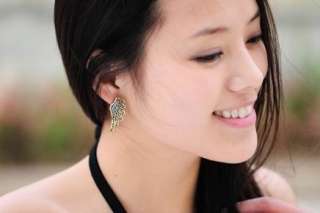 4686 New Fashion Jewelry Retor women angel wings earrings ear stud 