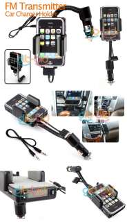 FM Transmitter Car Charger Holder iPhone 4G iPod Touch  
