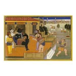   Jaipur   Illustration To The Mahabharata Giclee Canvas