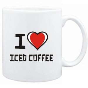  Mug White I love Iced Coffee  Drinks