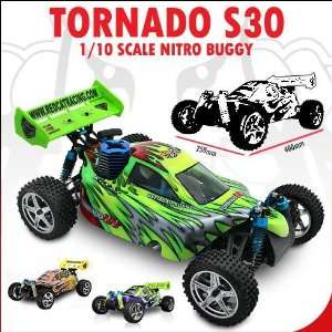  Redcat Racing Tornado S30 Red/Green 1/10 Scale Nitro Buggy 