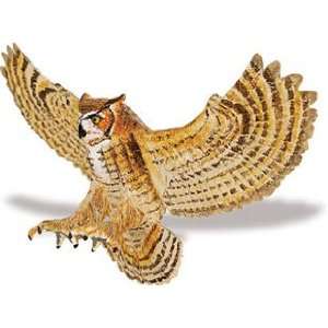  Safari 264429 Great Horned Owl Animal Figure  Pack of 6 