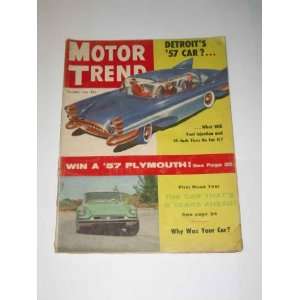  Motor Trend October 1956 Detroits 57 Car Trend Inc 