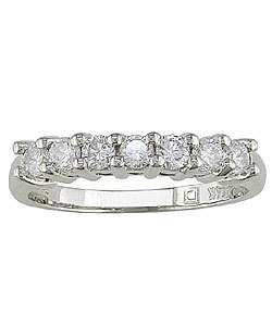 14k White Gold 1/2ct Round Diamond Wedding Ring (G H/ I1 I2 