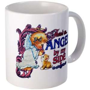  Mug (Coffee Drink Cup) Theres An Angel By My Side with 