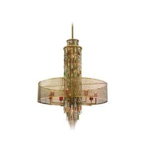   16 Light Pendant in Riviera Bronze W/ Si   123 716