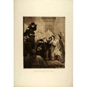   Shakespeare Play Trial Scene   Original Photogravure