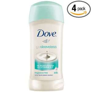 Dove gosleeveless Anti Perspirant/Deodorant, Fragrance Free, 2.6 Ounce 
