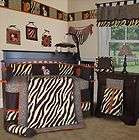 baby boutique brown zebra 13 boy girl crib nursery bedding