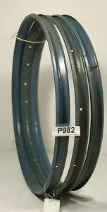 VINTAGE STEEL 25 BLUE TRICYCLE RIMS [3] ***P982 R  