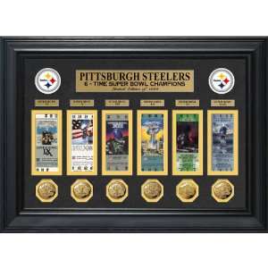   Pittsburgh Steelers Super Bowl Ticket & Coin Frame