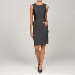 Calvin Klein Womens Sleeveless Colorblock Dress  