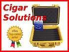 15 Cigar Travel Humidor(Yellow) w/ Cigar Humidifier