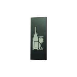 Mariano Metal Steel Wine Bottle and Mirror Wall Decor  
