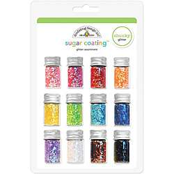 Doodlebug Sugar Coating Chunky Glitter Bottle Set (Pack of 12 