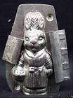   Piece Chocolate Mold Mother Easter Bunny W Basket Makers Provenance
