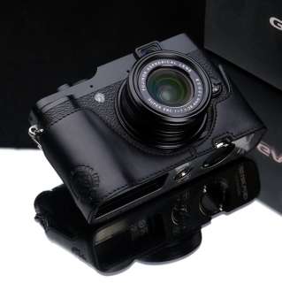   New leather half case for fuji Fujifilm Finepix X10   Black  