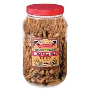  Marjack Honey Wheat Braid Pretzel, Re usable Jar, 23 oz 