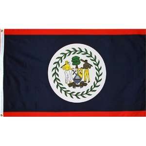  Belize National Country Flag   3 foot by 5 foot Polyester 