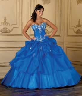 New Stock 2012 Blue Prom Dress Quinceanera Dreses Size 4 6 8 10 12 14 