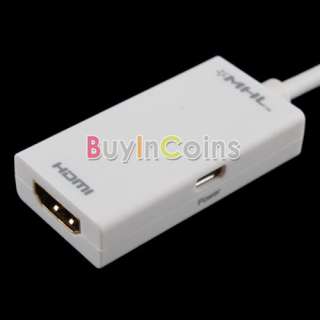 Micro USB to HDMI Cable MHL Adapter For Samsung Galaxy S II i9100 HTC 