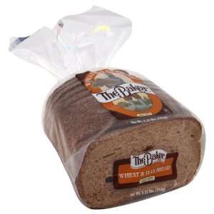The Baker Wheat & Flax Bread 20 Oz Grocery & Gourmet Food