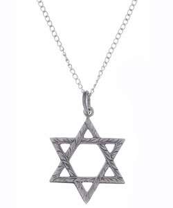 Sterling Silver Star of David Pendant with Chain  