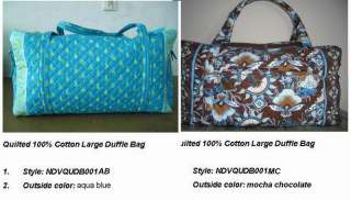  1 pc of brand new high quality 100% cotton large duffle 