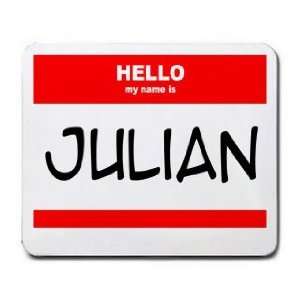  HELLO my name is JULIAN Mousepad