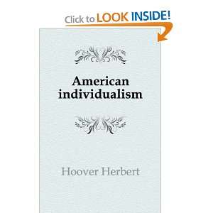  American individualism (9781176177390) Hoover Herbert 