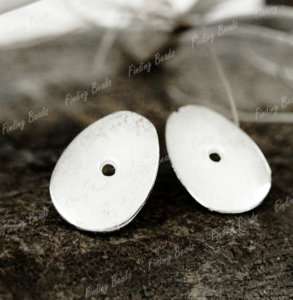 wholesale fashion free ship Tibetan Silver Slice Beads Spacers Finding 