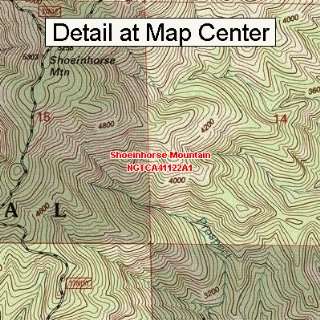  USGS Topographic Quadrangle Map   Shoeinhorse Mountain 