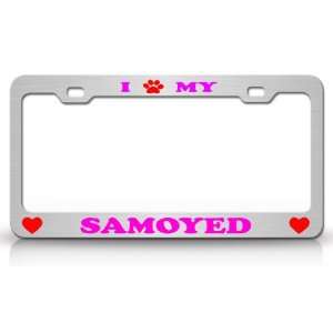   High Quality STEEL /METAL Auto License Plate Frame, Chrome/Pn/Red