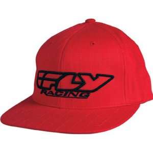   CORP. PIN STRIPE YOUTH CASUAL MX OFFROAD HAT RED YOUTH Automotive