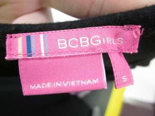 BCBG GIRLS Black Sleeveless Knee Length Dress Sz S  