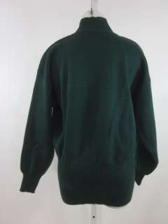 BOGNER Green Knit Embroidered Collared Sweater Sz Small  