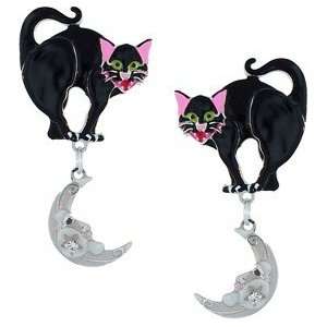   Ritz 2GO USA Black Kitty Earrings Lunch at The Ritz 2GO USA Jewelry