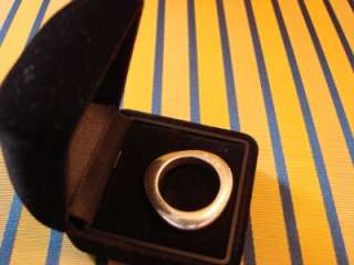 Auth.Chanel 925 Sterl. Silver Solid Ring Size 7.75 U.S.  