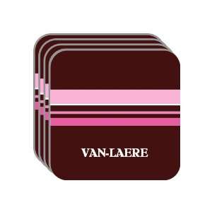   LAERE Set of 4 Mini Mousepad Coasters (pink design) 